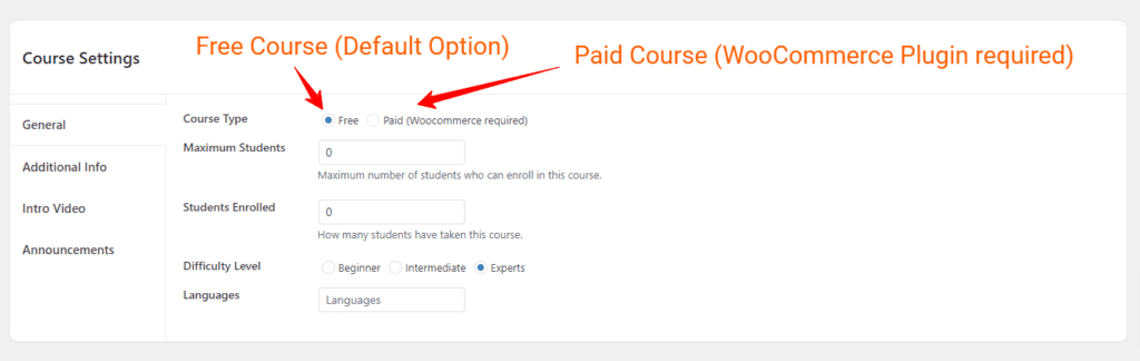 paid course 