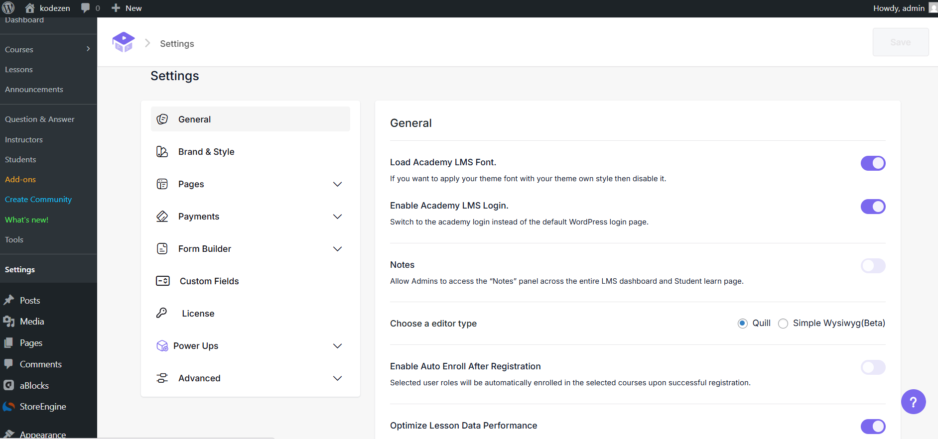 Configure Your Site Settings