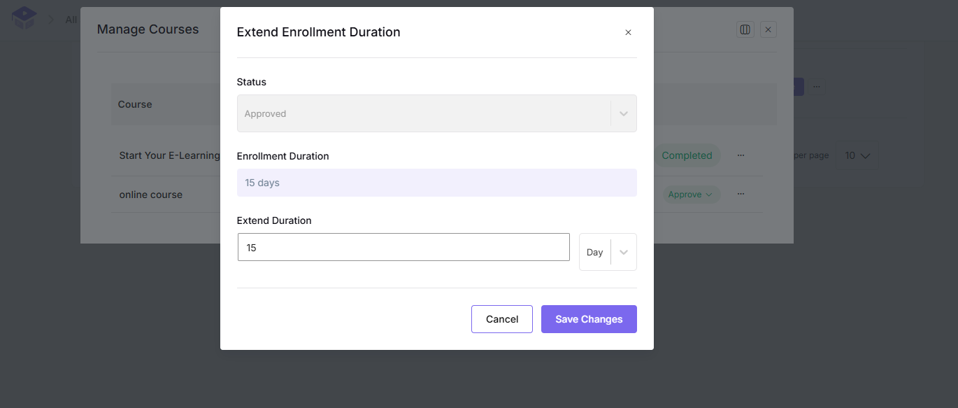 Extend Enrollment Duration