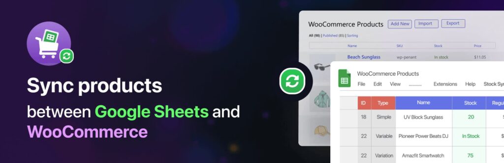 Stock Sync for WooCommerce with Google Sheets