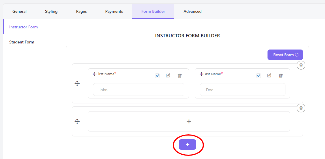 continue add fields and customize them