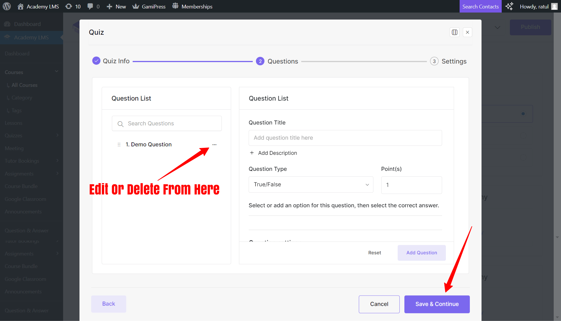 How to use Academy LMS quiz builder? - Academy LMS