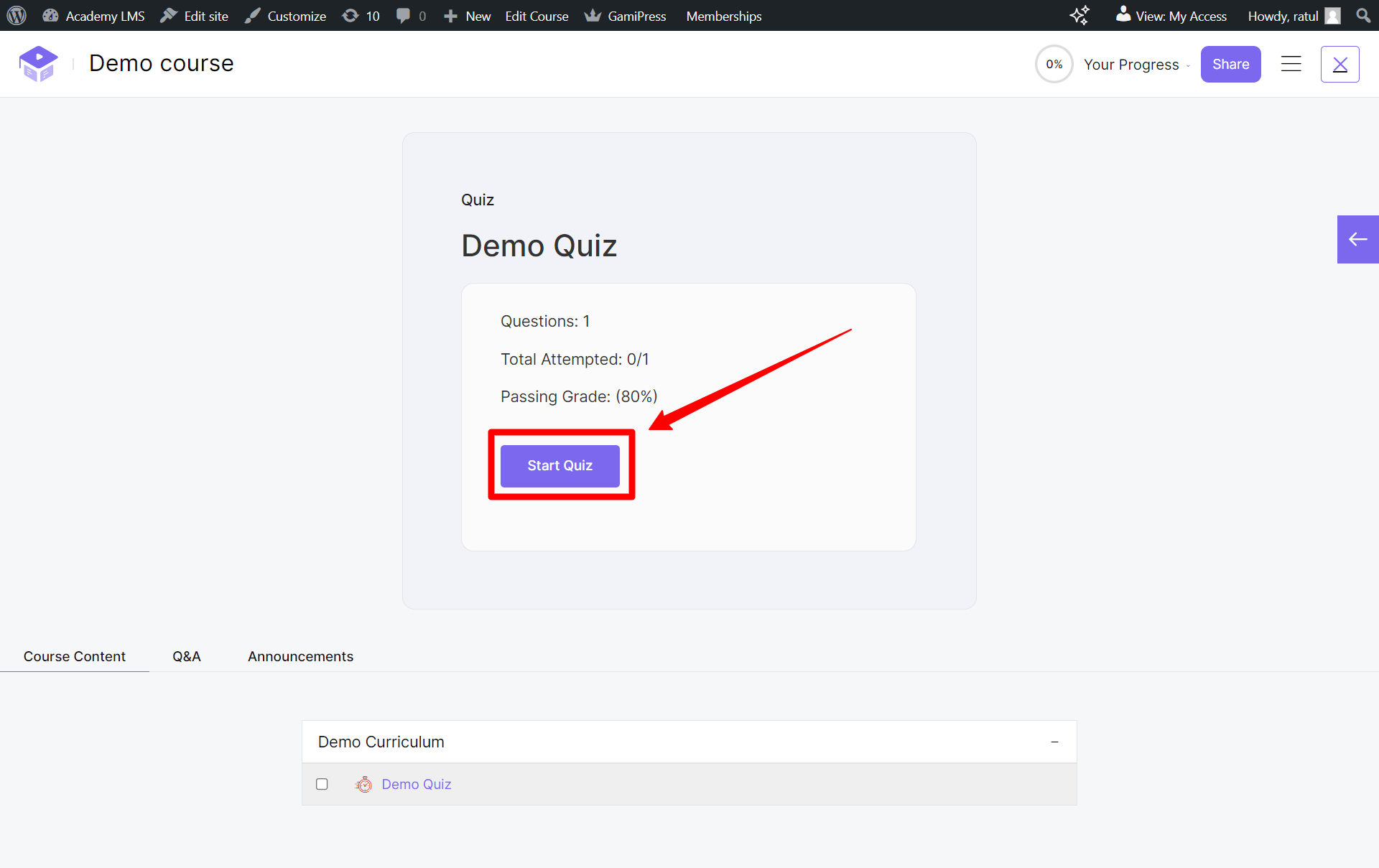 How to use Academy LMS quiz builder? - Academy LMS