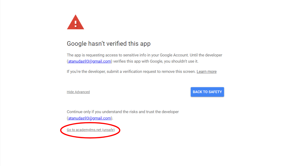verify the app