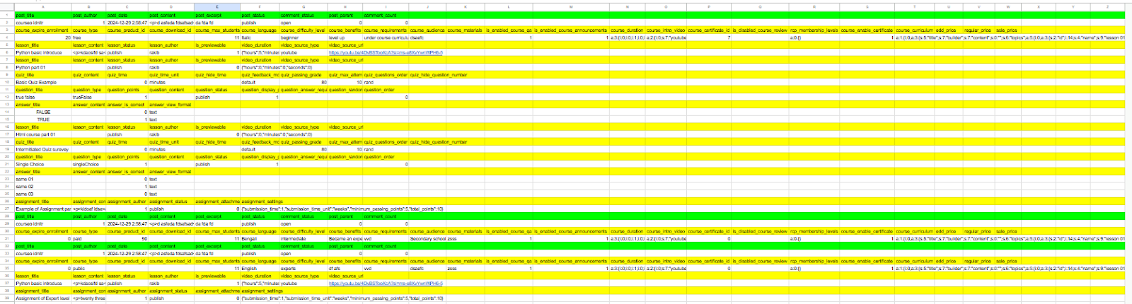 CSV File Example