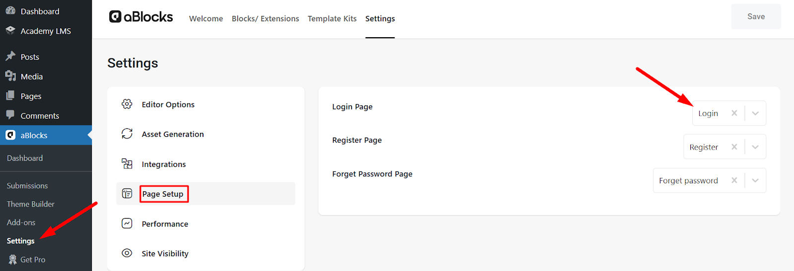 aBlocks Login