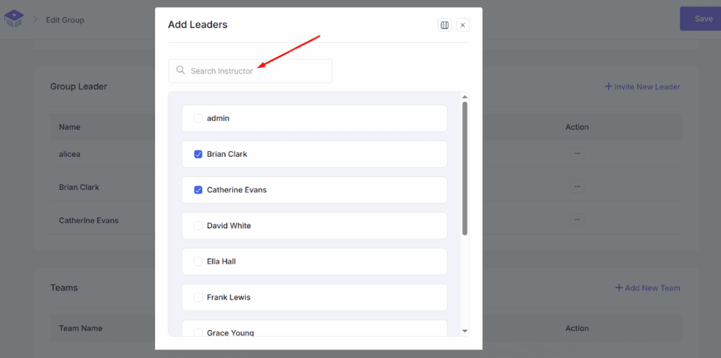 Add Leaders