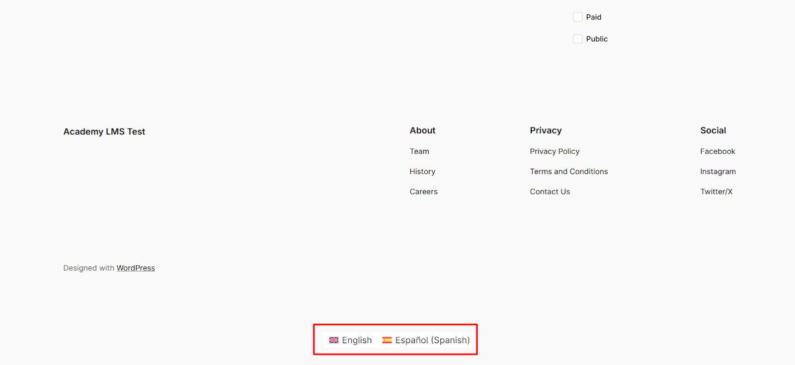 switch language 