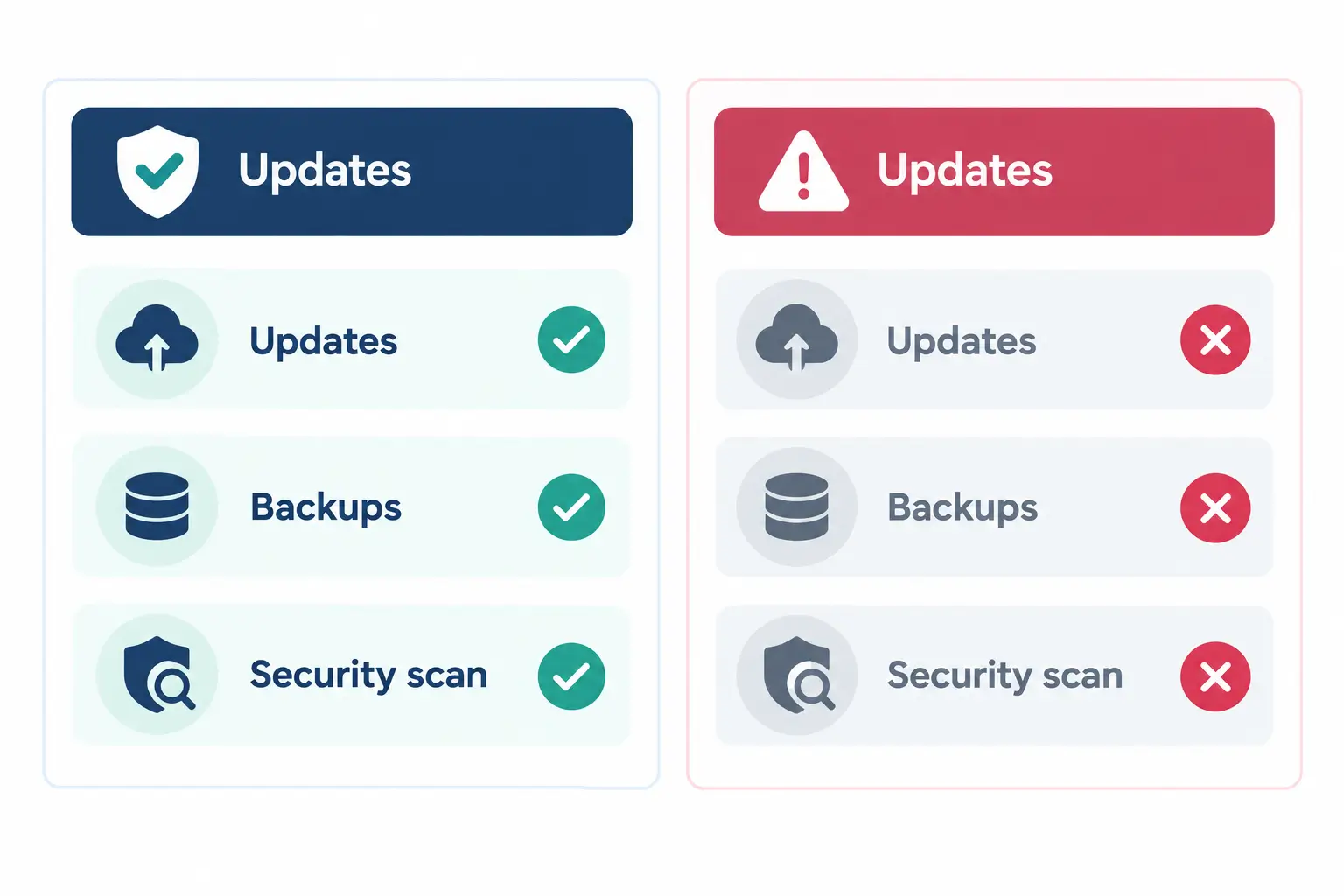WordPress LMS maintenance checklist