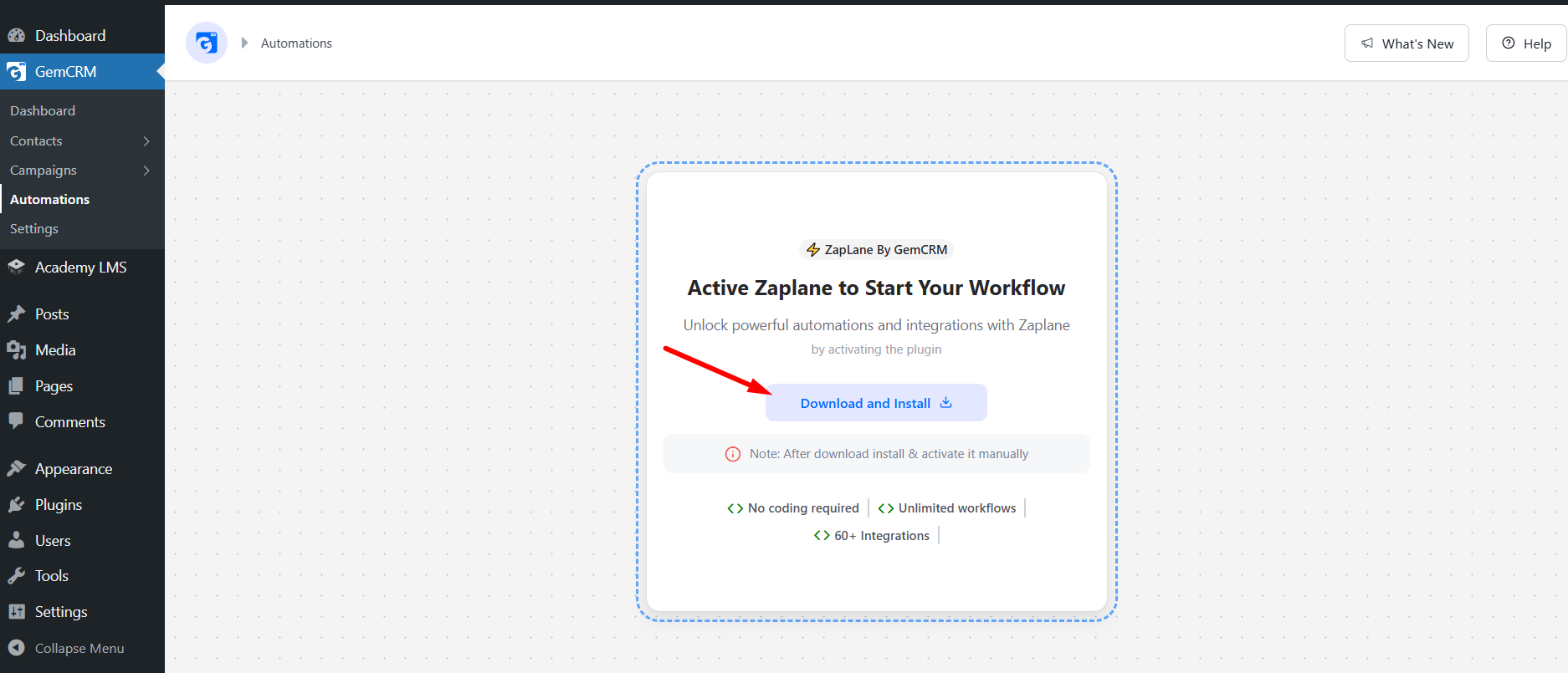 Install Zaplane