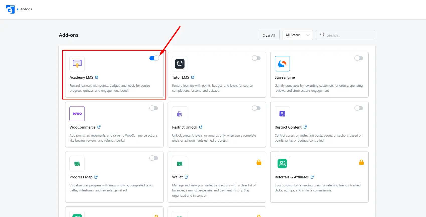 Academy LMS addons