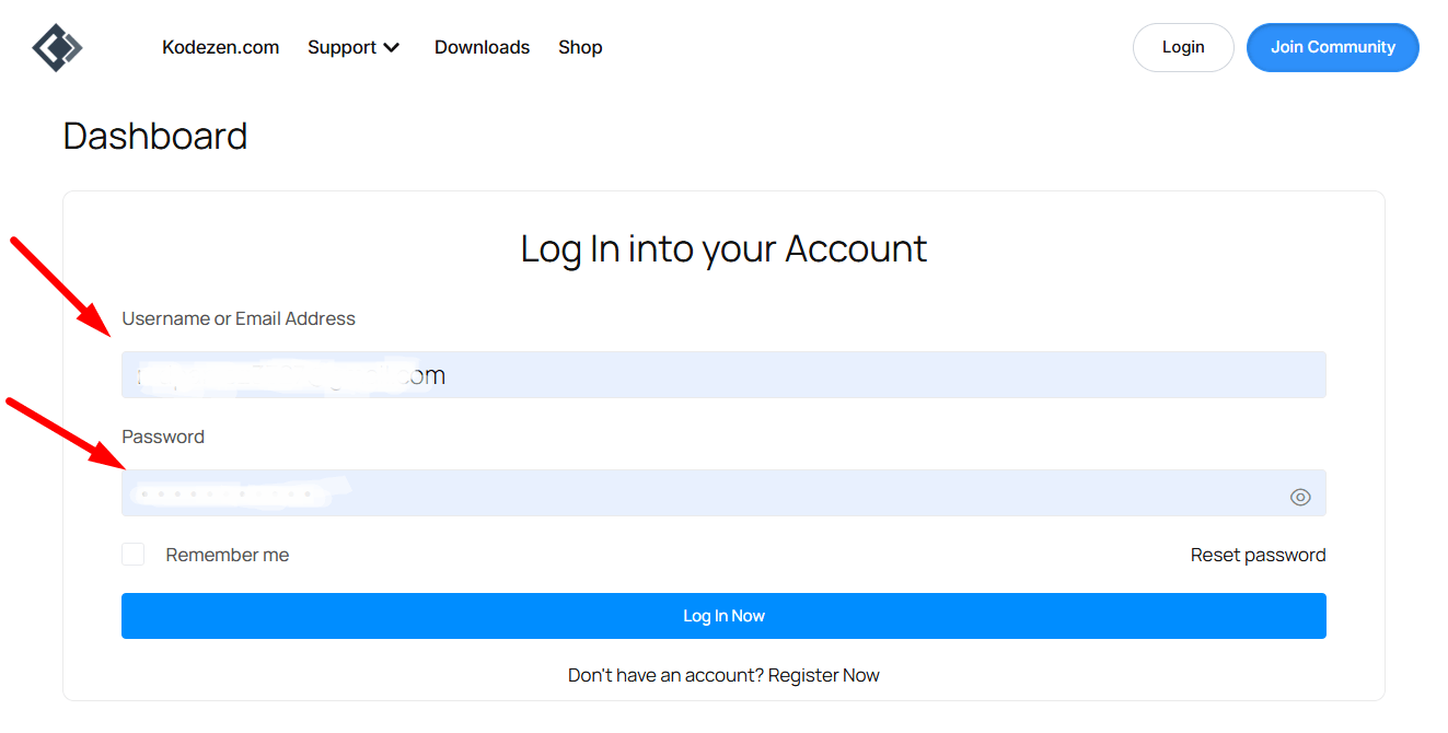 Purchase Academy LMS Pro then log in to your Kodezen account.