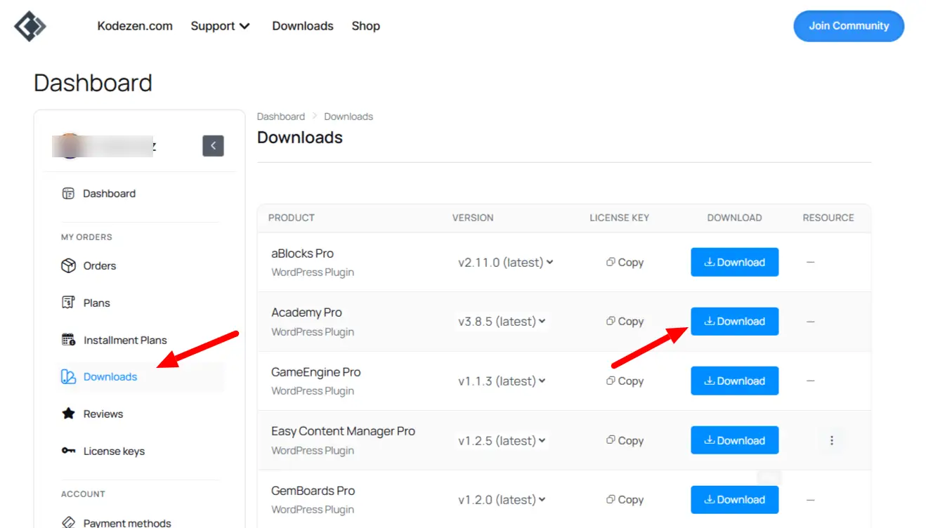 Download Academy LMS Pro