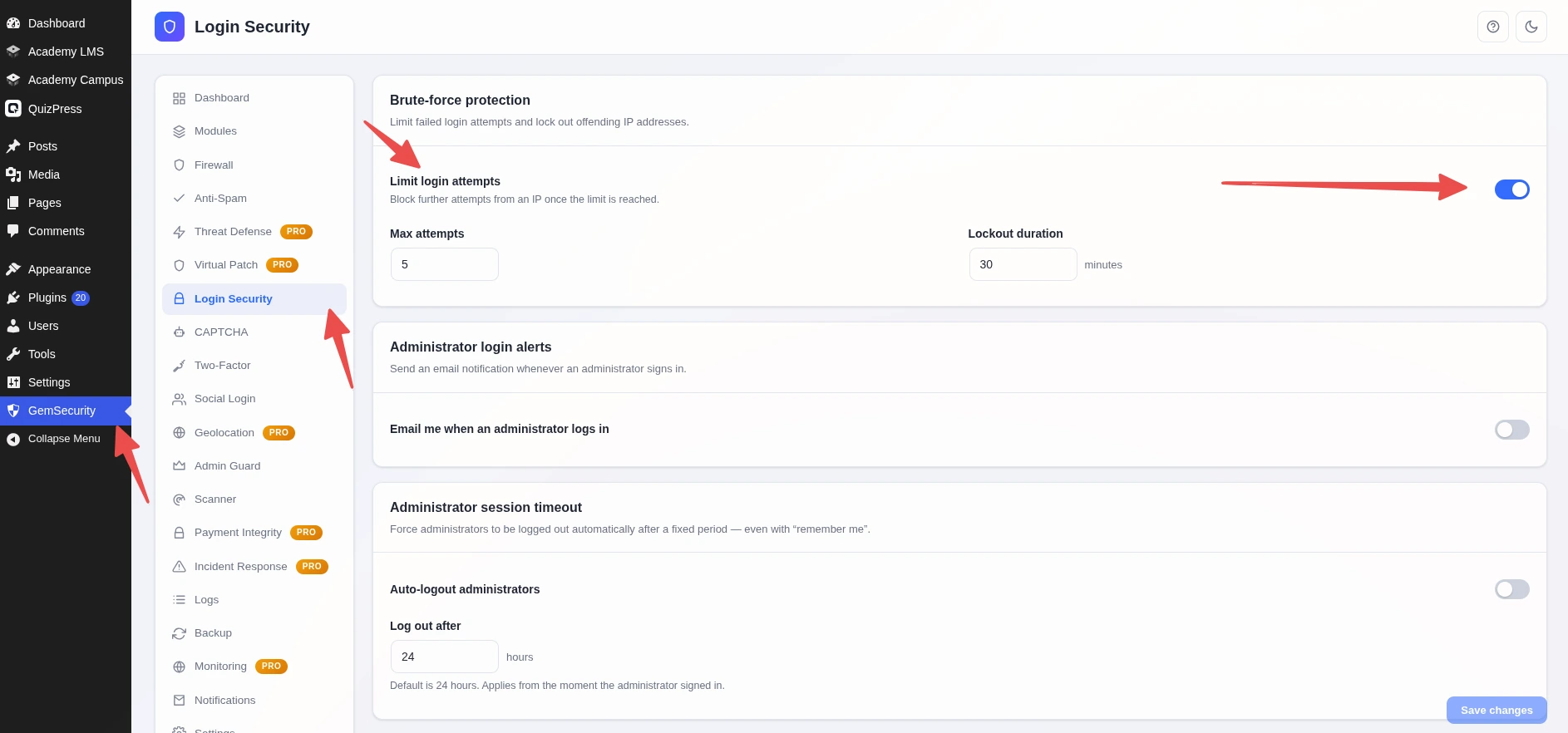 GemSecurity login securit