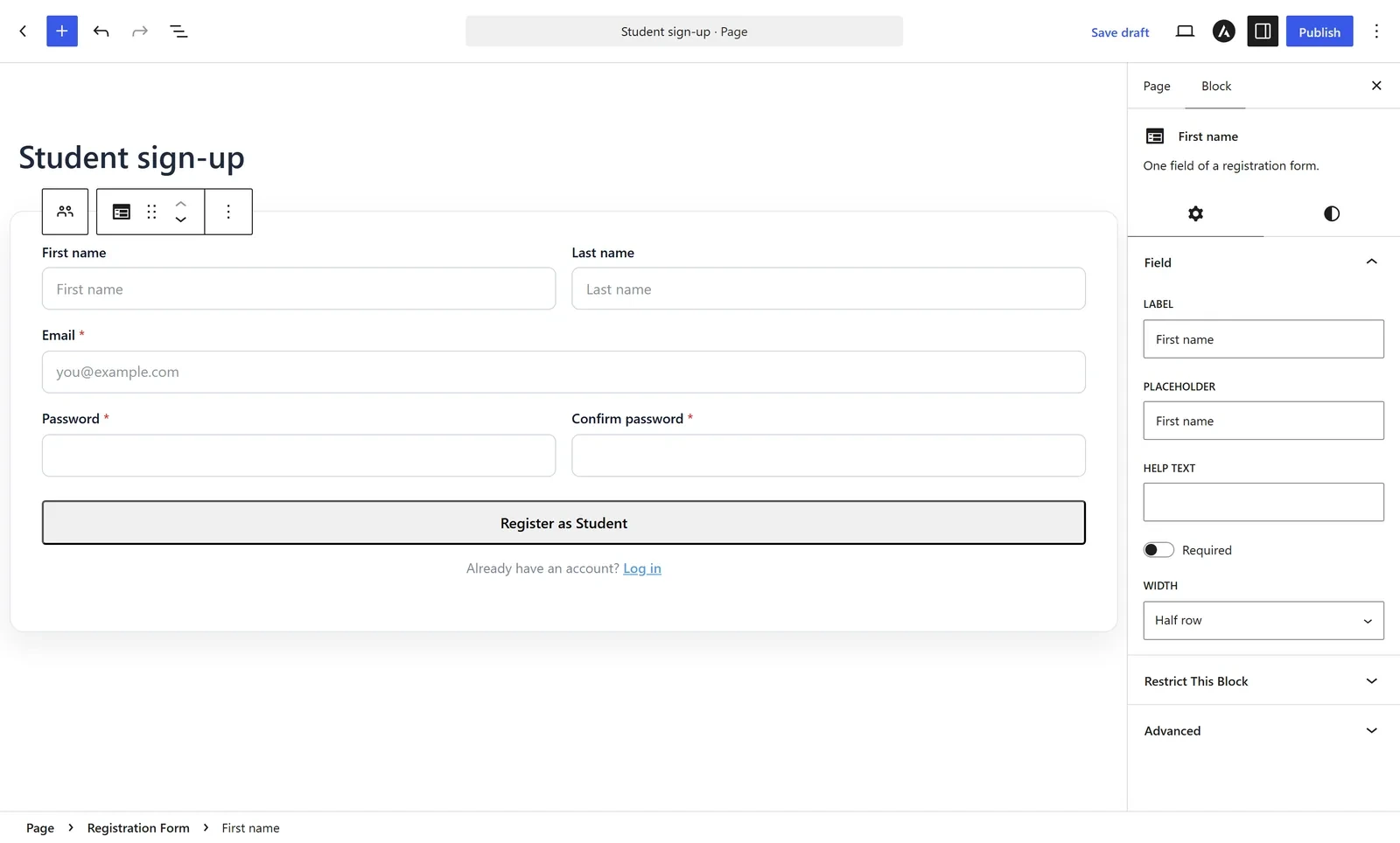 Registration Form