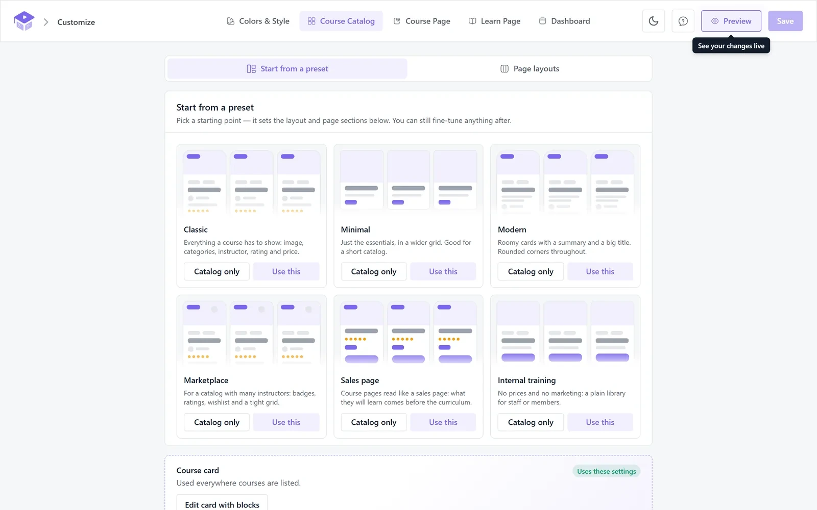 Academy LMS Course Catalog