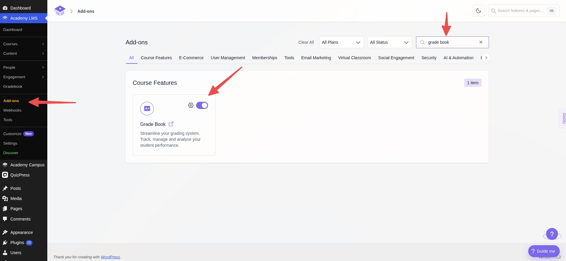 enable-the-grade-book-addon