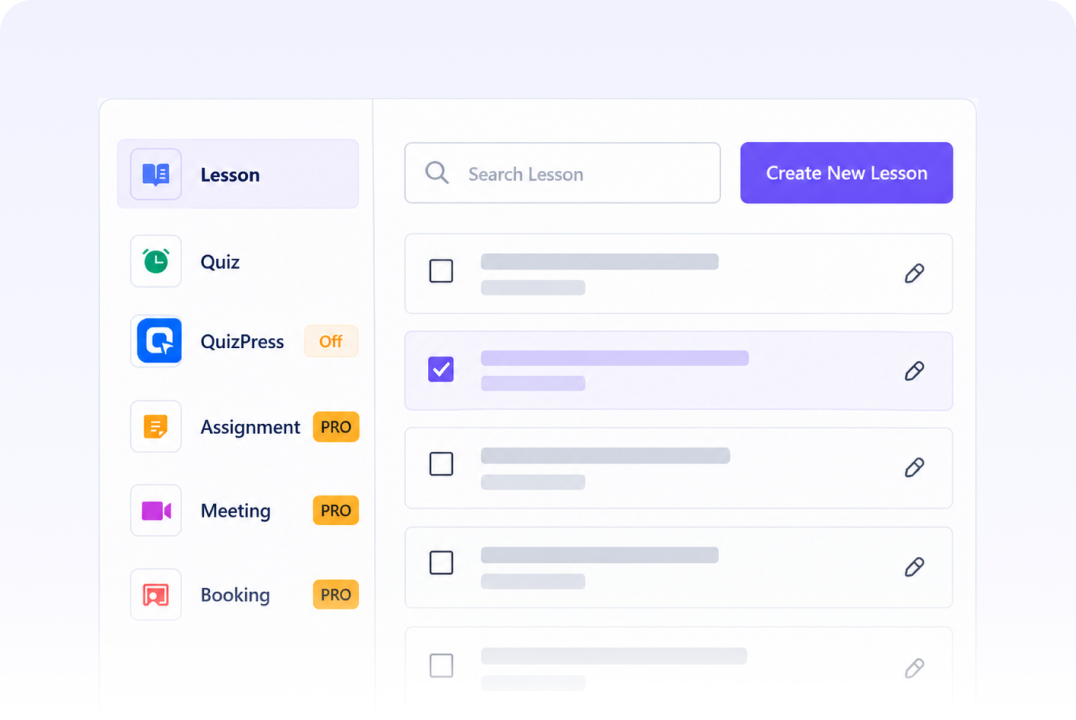 Reusable course content