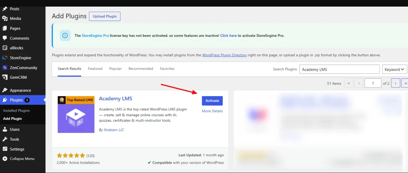 Active plugin