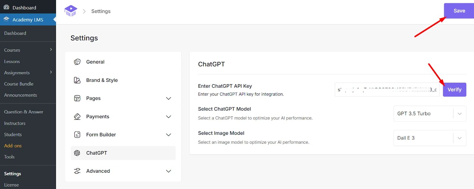 Connect Academy LMS to OpenAI