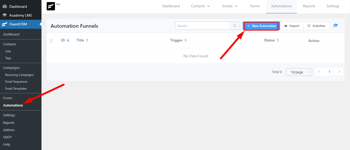 Create an automation