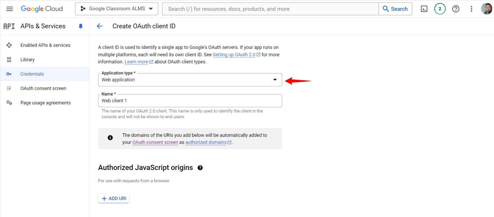 Create an OAuth client ID