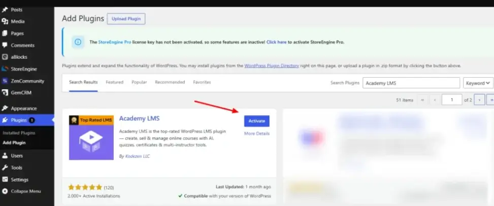 Install Academy LMS