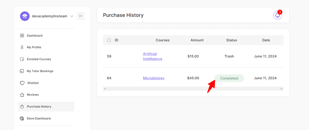Purchase History