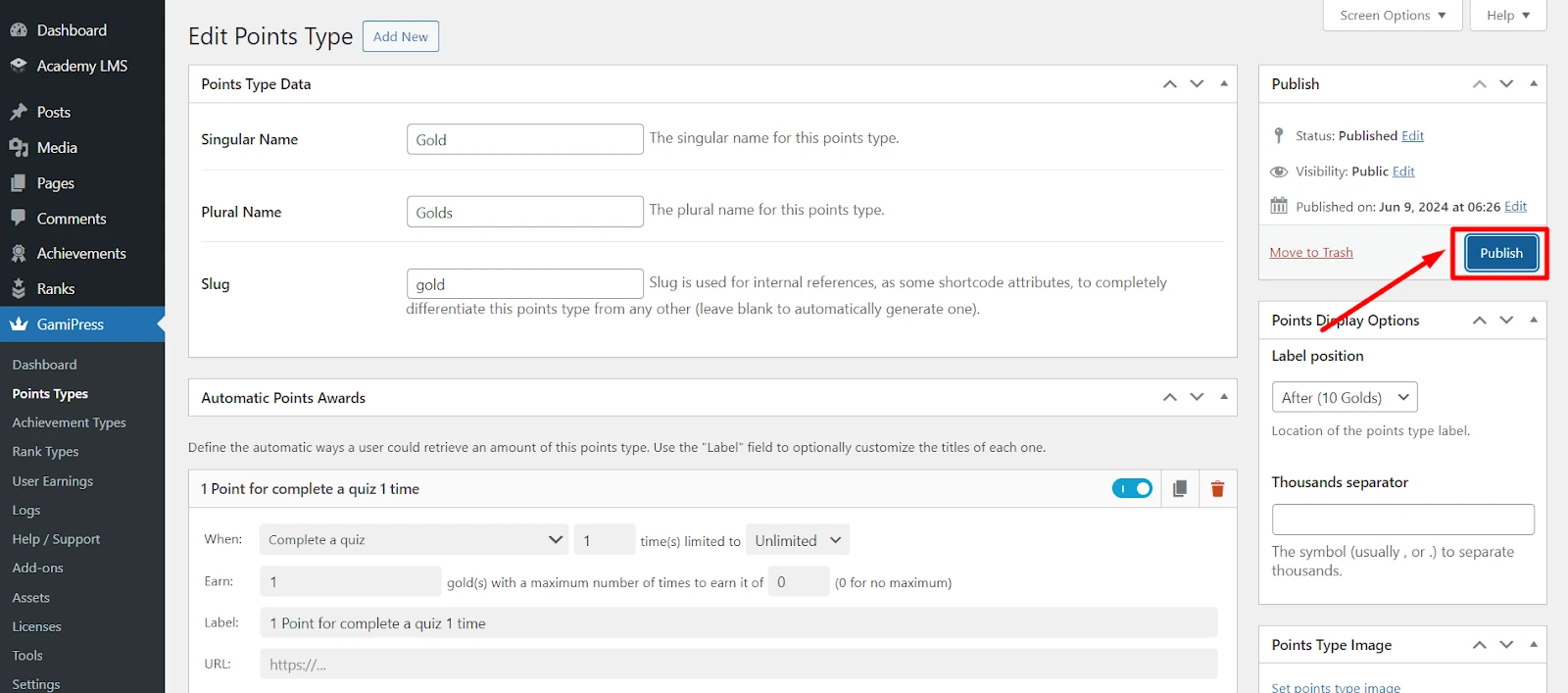 Rewards on the frontend
