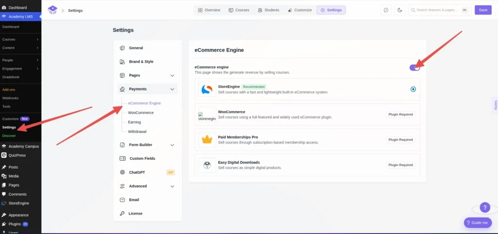 eCommerce engine