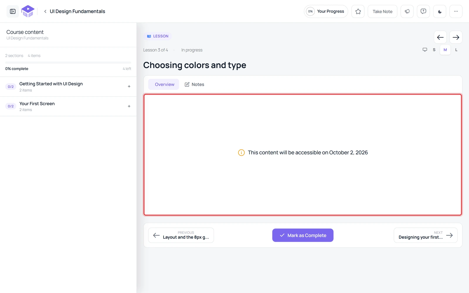 choosing colors and type